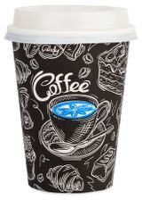 Изображение товара Стакан бумажный Actuel 330 мл с крышкой Ǿ 90 мм, на 10 персон