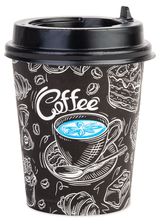 Изображение товара Стакан бумажный Actuel 250мл с крышкой Ǿ 80 тм , на 10 персон