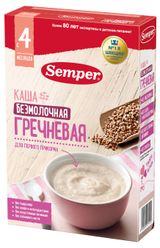 Изображение товара Каша сухая безмолочная быстрорастворимая Semper Гречневая БЗМЖ, 80 г