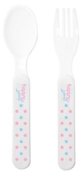Изображение товара Набор:ложка/вилка Just Lubby, от 4 м,2 шт