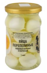 Изображение товара Яйцо перепелиное «Солигорская птицефабрика» вареное в маринаде, 150 г