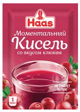 Изображение товара Кисель HAAS Моментальный со вкусом клюквы, 30 г