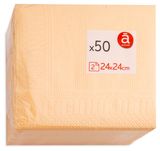 Изображение товара Салфетки бумажные Actuel 2-слойные персиковые, 50 шт