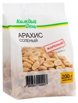 Изображение товара Арахис «Каждый День» жареный соленый, 200 г