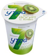 Изображение товара Йогурт «7 Утра» двухслойный с киви 2,5%, 350 г