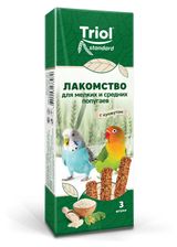 Изображение товара Лакомство для попугаев Triol с кунжутом для мелких и средних видов, 80 г