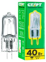 Изображение товара Лампа галогенная «СТАРТ» 40W JC G4 220V