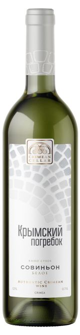 Изображение товара Вино «Крымский погребок» Совиньон белое сухое Россия, 0,75 л