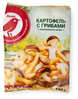 Изображение товара Овощная смесь АШАН Красная птица Картофель с грибами замороженная, 400 г