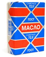 Изображение товара Масло сливочное «Азбука сыра» Крестьянское ГОСТ 72,5%, 180 г