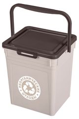 Изображение товара Контейнер для мусора «Бытпласт» светло-бежевый, 8 л