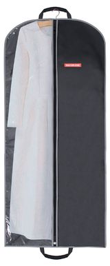 Изображение товара Чехол для одежды Hausmann со стенкой и ручками черный, 60x140 см