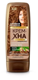 Изображение товара Крем-хна стойкая «Фитокосметик» Professional натуральная Индийская тон 6.0 Натуральный русый, 140 мл