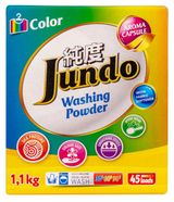 Изображение товара Стиральный порошок Jundo Color Aroma Capsule концентрат с кондиционером, 1,1 кг (45 стирок)