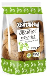 Изображение товара Печенье овсяное «Хватай-ка» классическое, 400 г