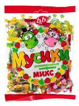 Изображение товара Конфеты жевательные B&B Мусики Микс, 180 г