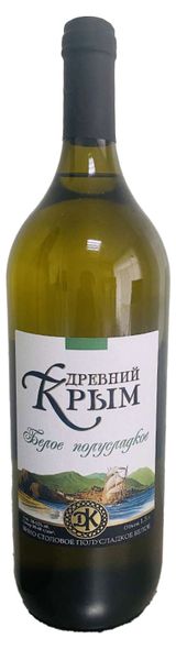 Изображение товара Вино «Древний Крым» белое полусладкое Россия, 1,5 л 