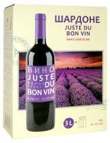 Изображение товара Вино Juste Du Bon Vin ШАРДОНЕ белое сухое Россия, 3 л