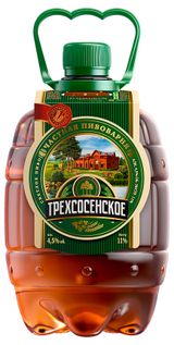 Изображение товара Пиво «Трехсосенское» Живое светлое фильтрованное 4,5%, 1 л