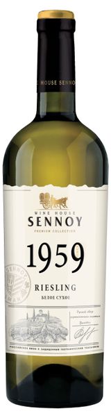 Изображение товара Вино Sennoy 1959 Рислинг белое сухое Россия, 0,75 л