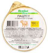 Изображение товара Паштет «Каждый день» с говяжьей печенью, 100 г