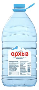 Изображение товара Вода минеральная «Легенда Гор Архыз» без газа, 5 л