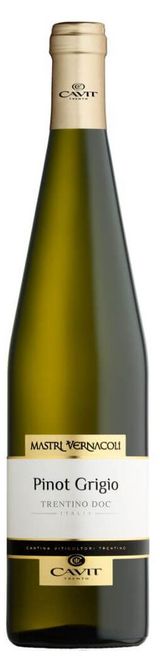Изображение товара Вино Mastri Vernacoli Pinot Grigio белое сухое Италия, 0,75 л