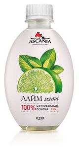 Изображение товара Напиток газированный Ascania Лайм-мята, 330 мл