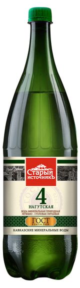 Изображение товара Вода минеральная «Старый Источникъ» №4 газированная, 1,5 л