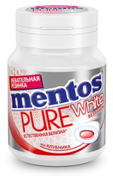 Изображение товара Резинка жевательная Mentos Pure White Клубника, 54 г