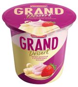 Изображение товара Пудинг Ehrmann Grand Dessert белый шоколад с клубничным муссом 4.9%, 200 г