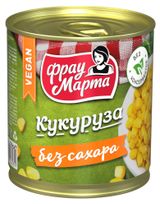 Изображение товара Кукуруза «Фрау Марта» сахарная без сахара, 310 г
