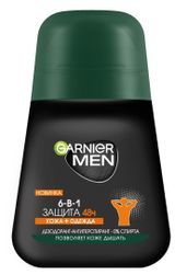 Изображение товара Антиперспирант ролик Garnier Mineral Men Защита 6 очищающая моринга, 50 мл