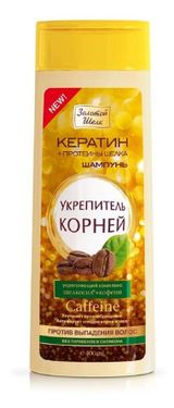 Изображение товара Шампунь против выпадения волос «Золотой Шелк» укрепитель корней, 400 мл