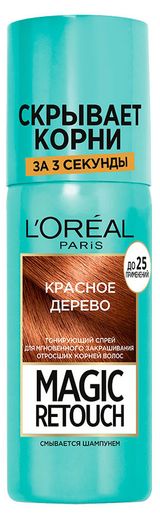 Изображение товара Спрей тонирующий отросших для корней L'Oreal Paris Magic Retouch тон красное дерево, 75 мл