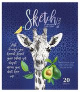 Изображение товара Скетчбук «ПЗБМ» в клетку на гребне А5, 20 л