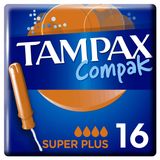 Изображение товара Тампоны гигиенические Tampax Compak Super Plus Duo с аппликатором, 16 шт