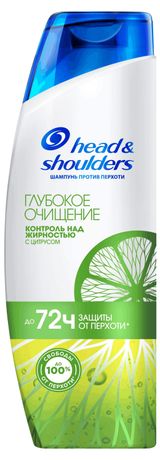 Изображение товара Шампунь для волос Head & Shoulders Глубокое очищение контроль над жирностью для жирной кожи головы, 300 мл