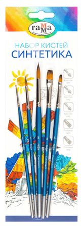 Изображение товара Набор кистей «Гамма» Классические синтетика, 5 шт