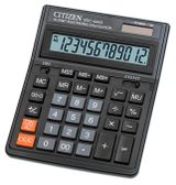 Изображение товара Калькулятор настольный Citizen SDC-444S 12 разрядов двойное питание 153x199x31мм, черный
