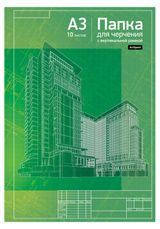 Изображение товара Папка для черчения ArtSpace А3 с вертикальной рамкой 160г/м2, 10 л
