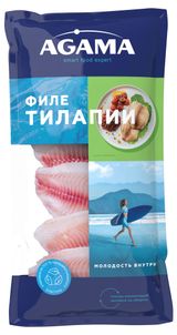 Изображение товара Тилапия замороженная Agama филе, 400 г
