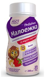 Изображение товара Напиток питательный PediaSure Малоежка со вкусом Клубники БЗМЖ, 200 мл