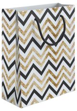 Изображение товара Пакет подарочный АШАН Красная птица мелованный средний, 20х24х12 см