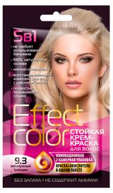 Изображение товара Крем-краска для волос Effect Color Жемчужный блондин тон 9.3, 50 мл