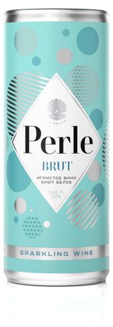 Изображение товара Игристое вино Perle белое брют Росси, 0,25 л