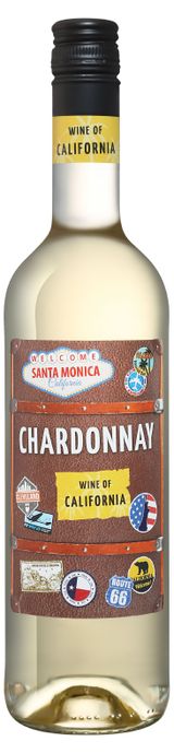 Изображение товара Вино Santa Monica Chardonnay белое сухое США, 0,75 л
