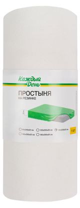 Изображение товара Простыня на резинке «Каждый день» молочный 140x200 см