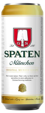 Изображение товара Пиво Spaten Munchen фильтрованное 5,2%, 450 мл
