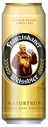 Изображение товара Пиво Franziskaner фильтрованное 5%, 450 мл